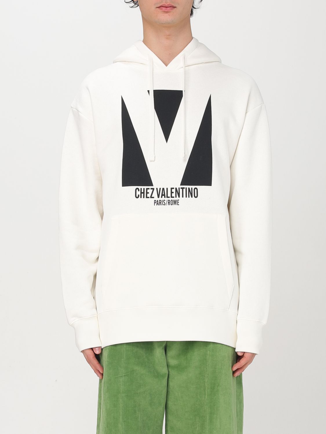 VALENTINO SWEATSHIRT: Sweatshirt men Valentino, Ivory - Img 1