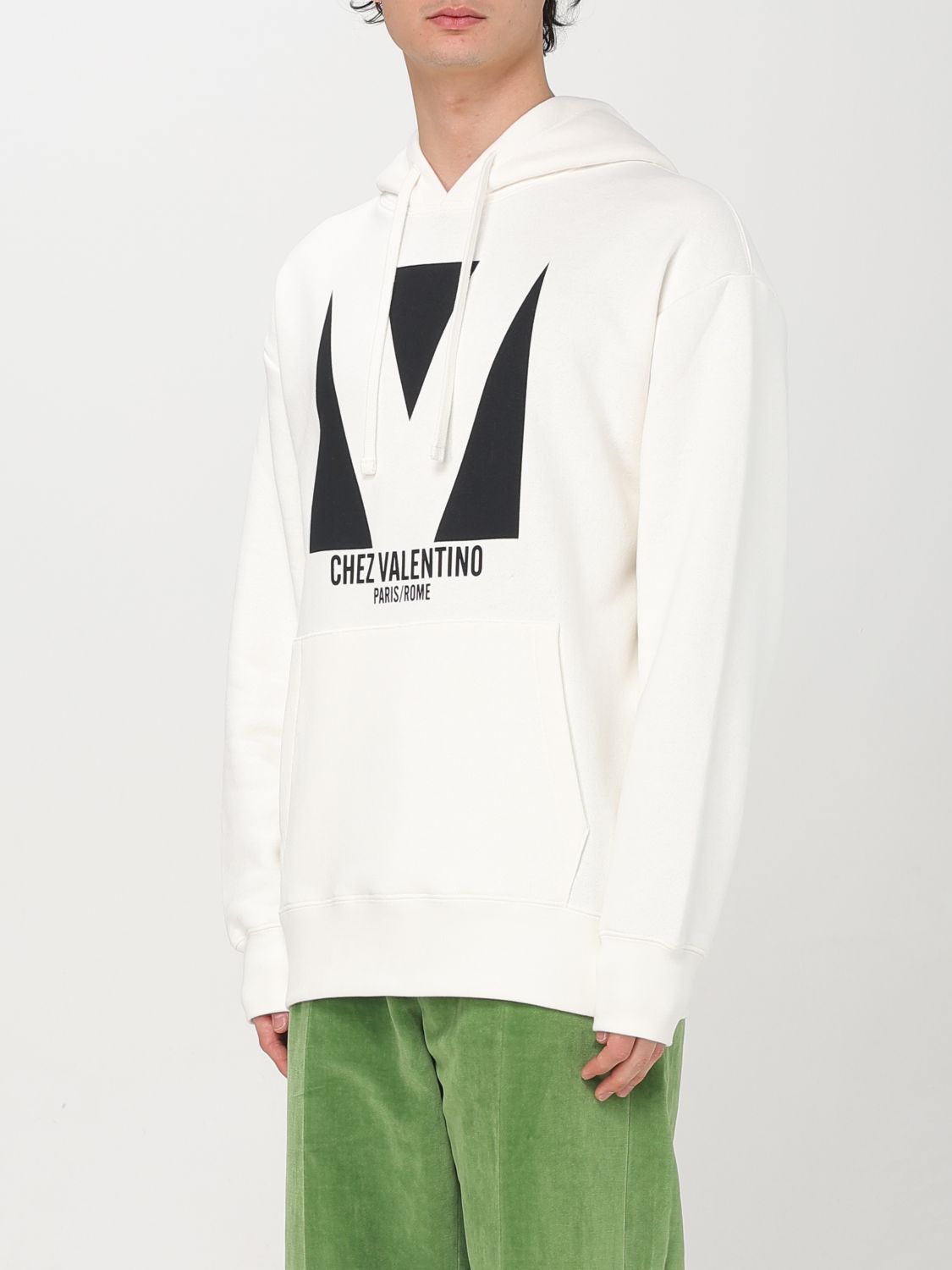 VALENTINO SWEATSHIRT: Sweatshirt men Valentino, Ivory - Img 4