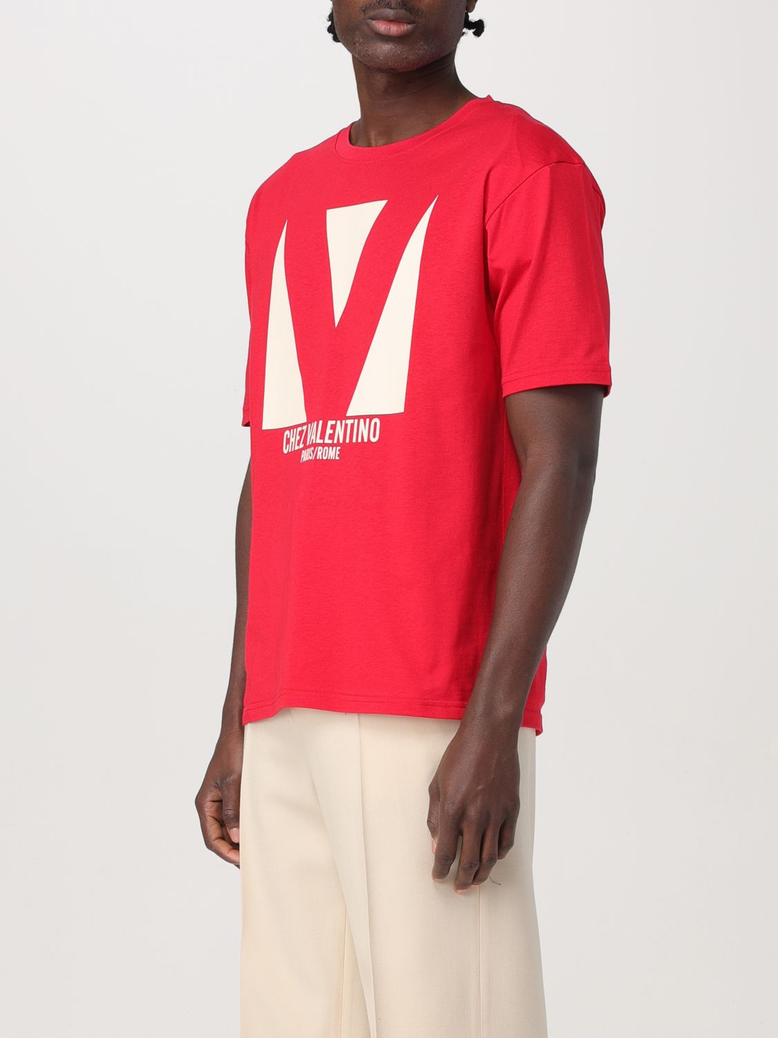 VALENTINO T-SHIRT: T-shirt men Valentino, Red - Img 4