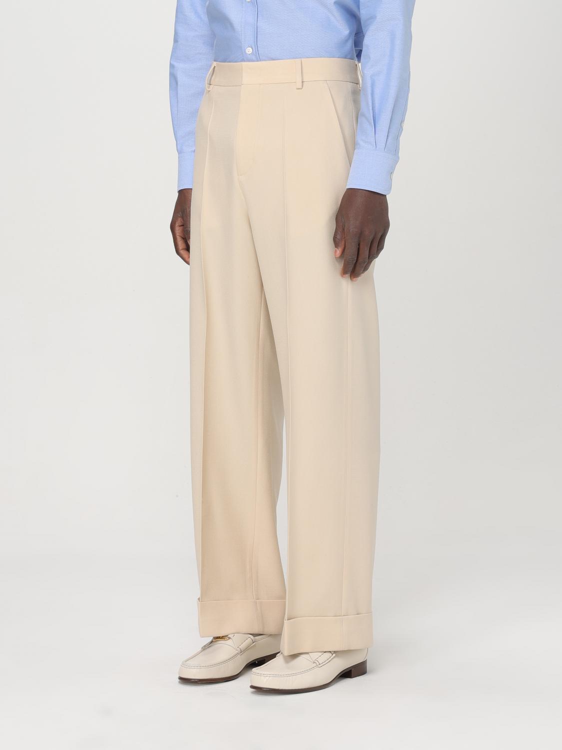 VALENTINO PANTS: Pants men Valentino, Yellow Cream - Img 4