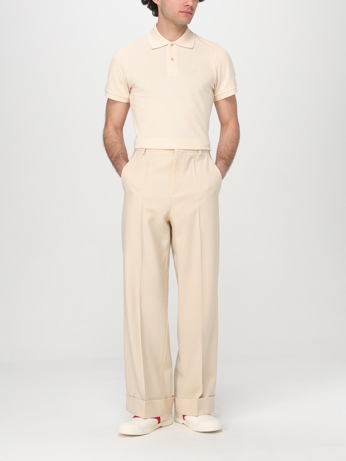 VALENTINO POLO SHIRT: Polo shirt men Valentino, Beige - Img 2