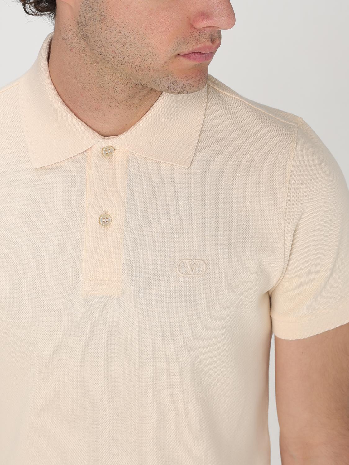 VALENTINO POLO SHIRT: Polo shirt men Valentino, Beige - Img 5