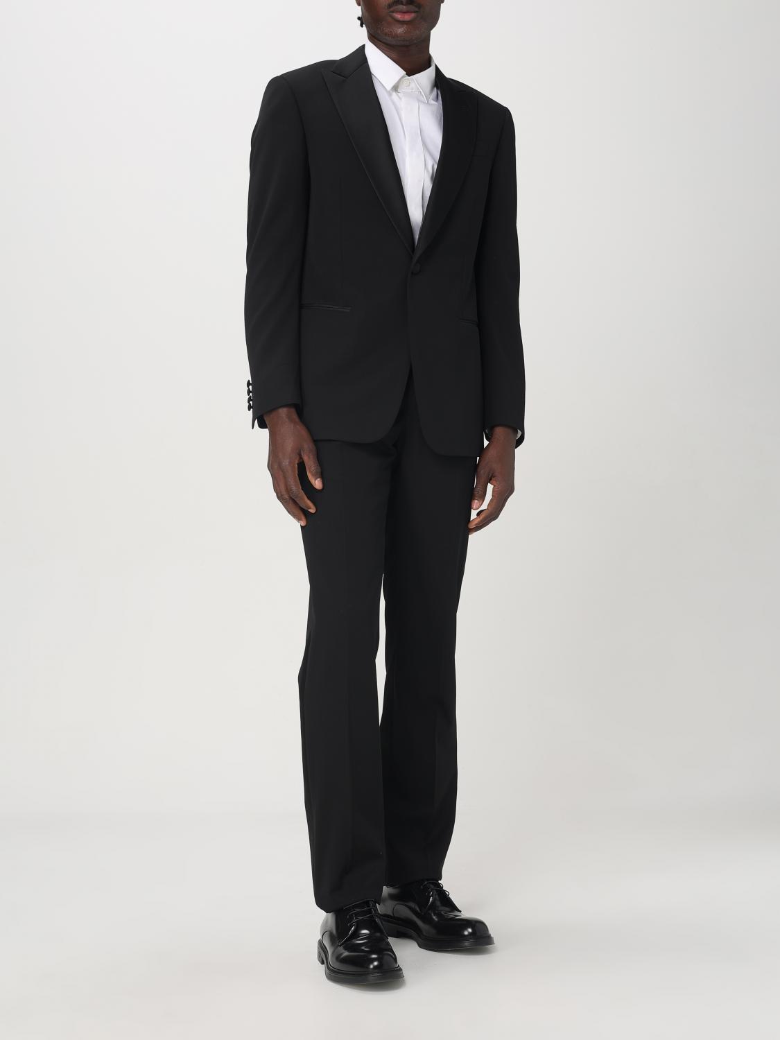 GIORGIO ARMANI SUIT: Suit men Giorgio Armani, Black - Img 2