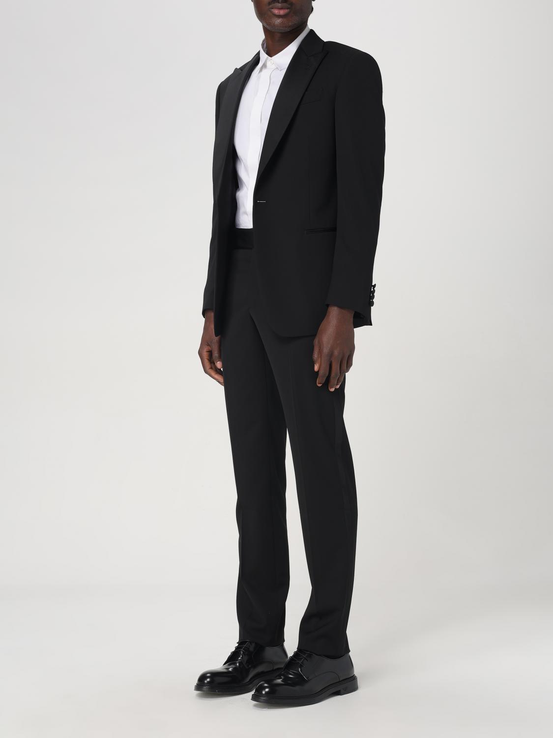 GIORGIO ARMANI SUIT: Suit men Giorgio Armani, Black - Img 4