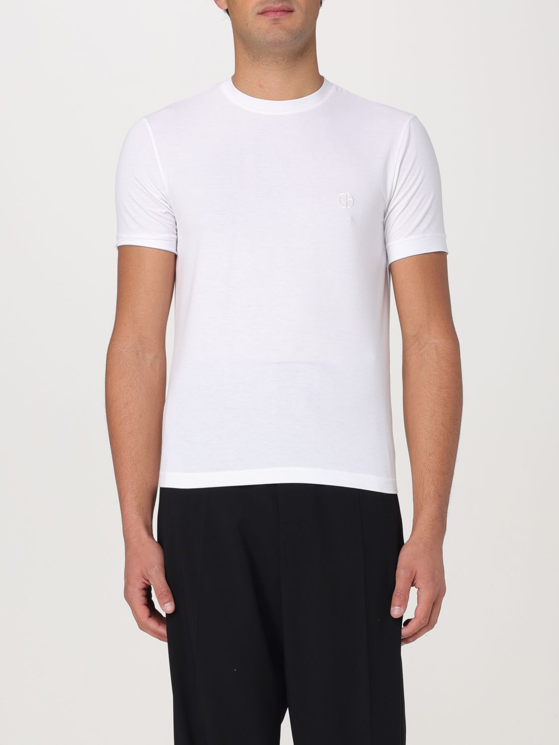 GIORGIO ARMANI T-SHIRT: T-shirt herren Giorgio Armani, Weiß - Img 1