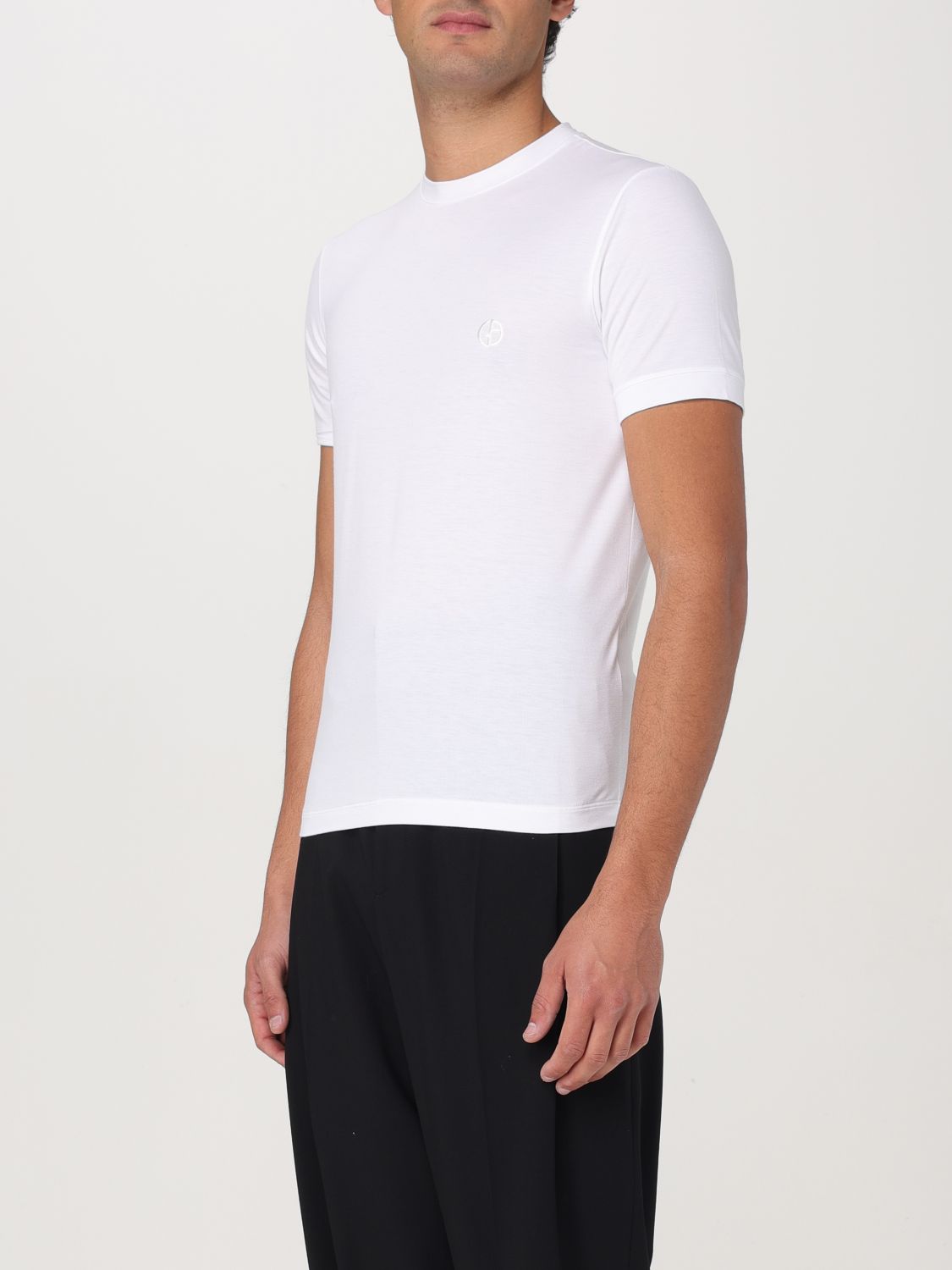 GIORGIO ARMANI T-SHIRT: T-shirt herren Giorgio Armani, Weiß - Img 4