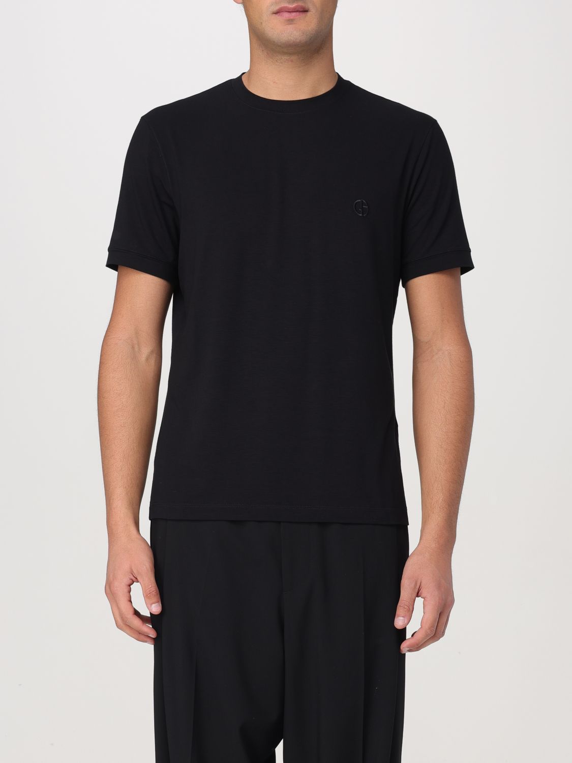 GIORGIO ARMANI T-SHIRT: T-shirt herren Giorgio Armani, Schwarz - Img 1