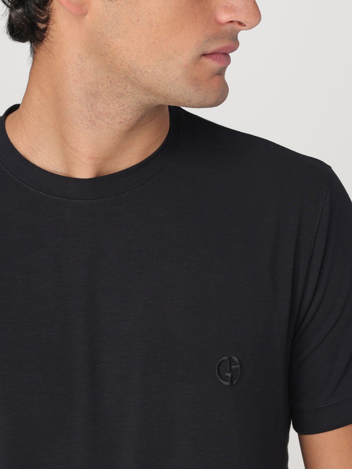 GIORGIO ARMANI T-SHIRT: T-shirt herren Giorgio Armani, Schwarz - Img 5