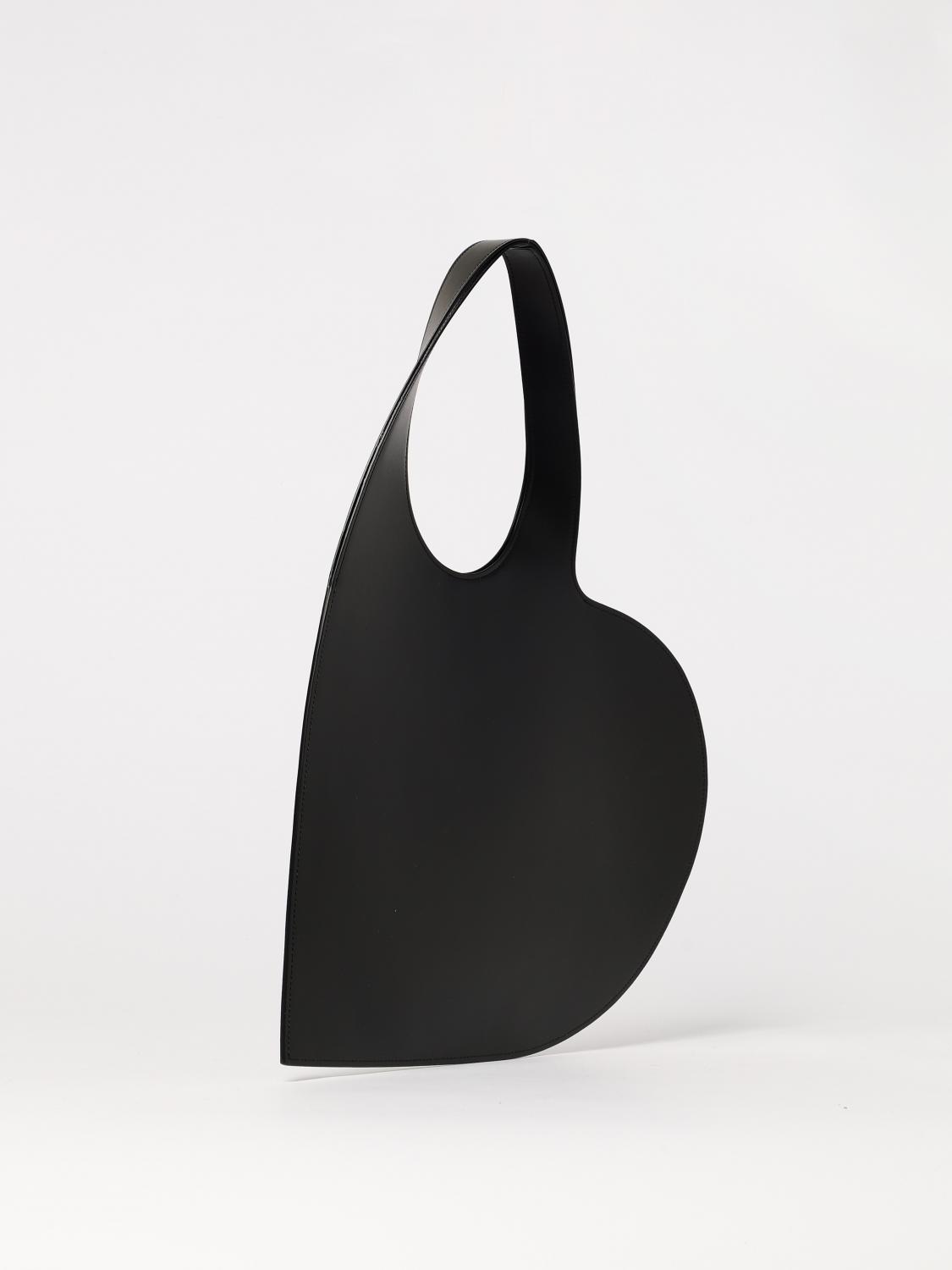 COPERNI BORSA A SPALLA: Borsa tote Heart Coperni in pelle , Nero - Img 3