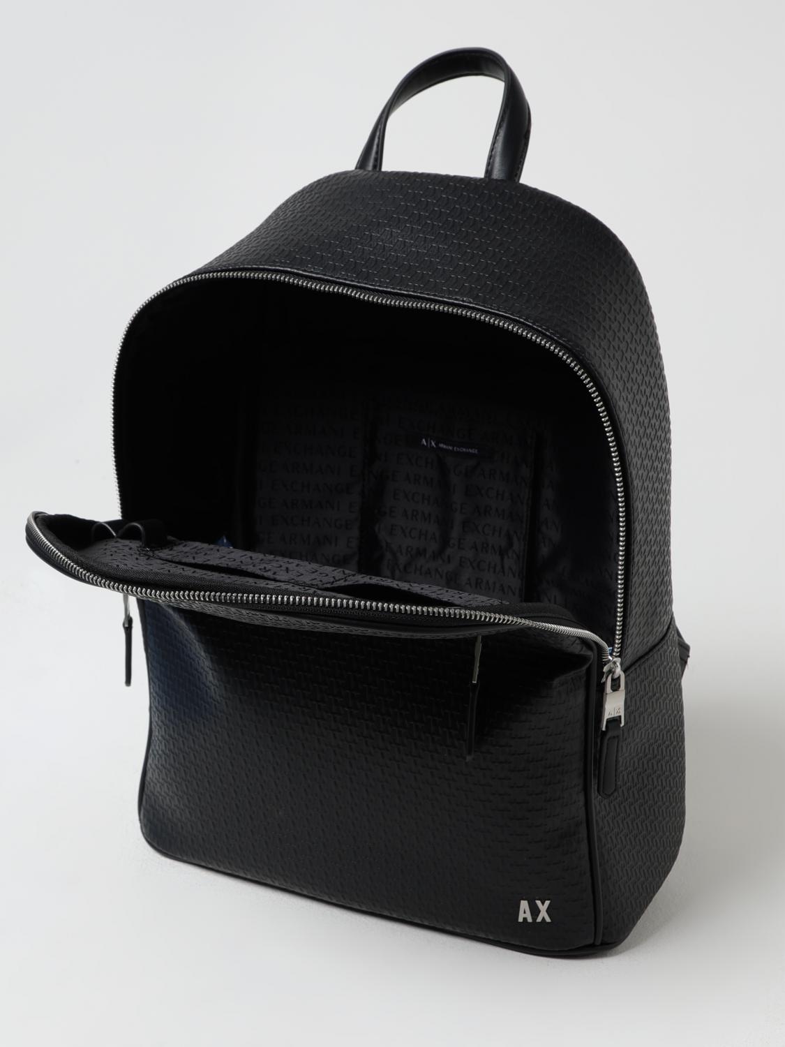 ARMANI EXCHANGE RUCKSACK: Tasche herren Armani Exchange, Schwarz - Img 4