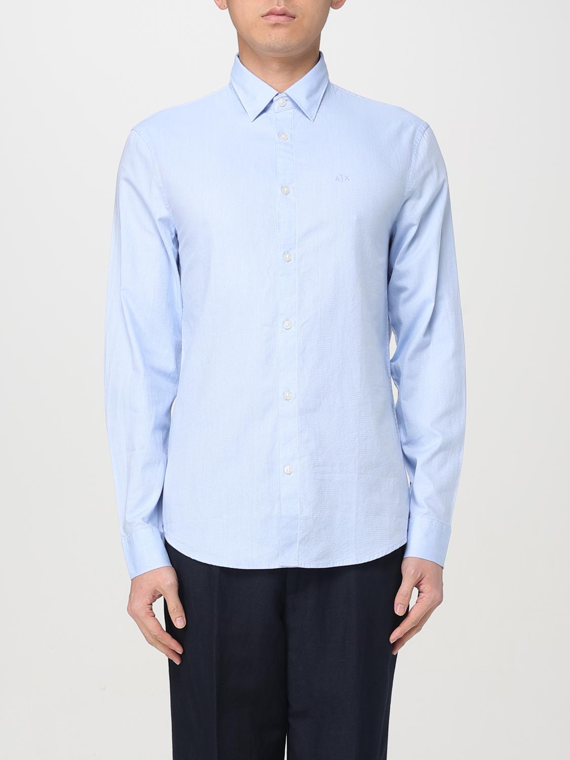 ARMANI EXCHANGE CHEMISE: Chemise homme Armani Exchange, Bleu Azur - Img 1