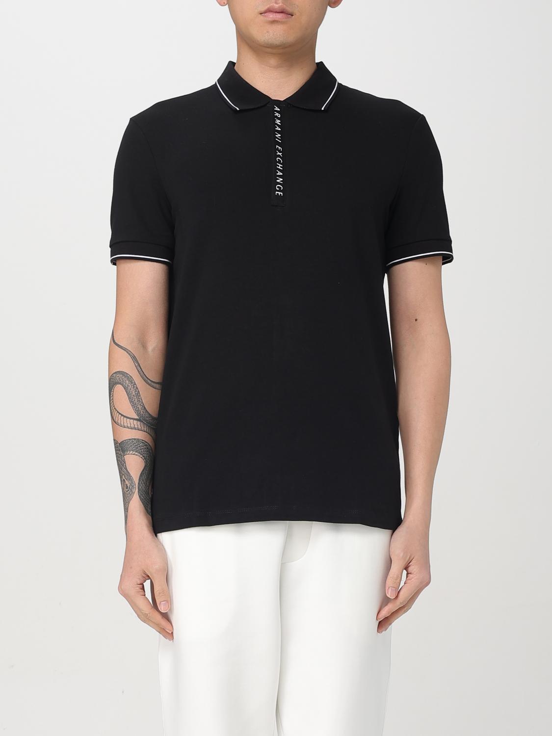 ARMANI EXCHANGE POLO SHIRT: Polo shirt men Armani Exchange, Black - Img 1