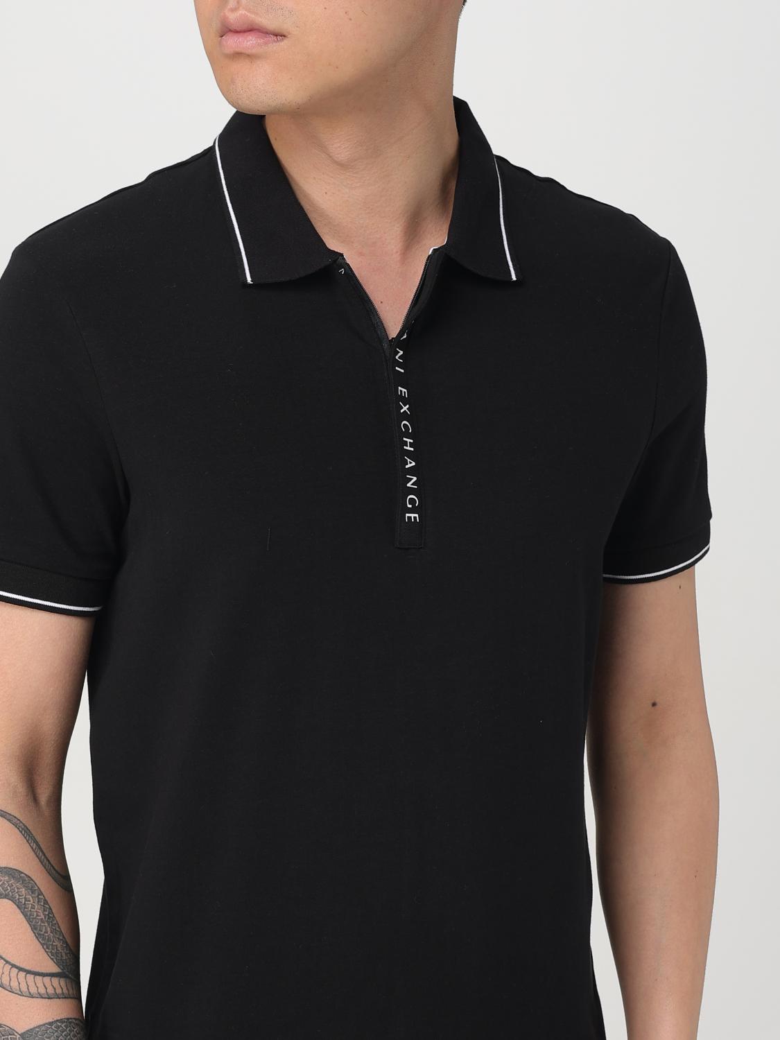 ARMANI EXCHANGE POLO SHIRT: Polo shirt men Armani Exchange, Black - Img 3