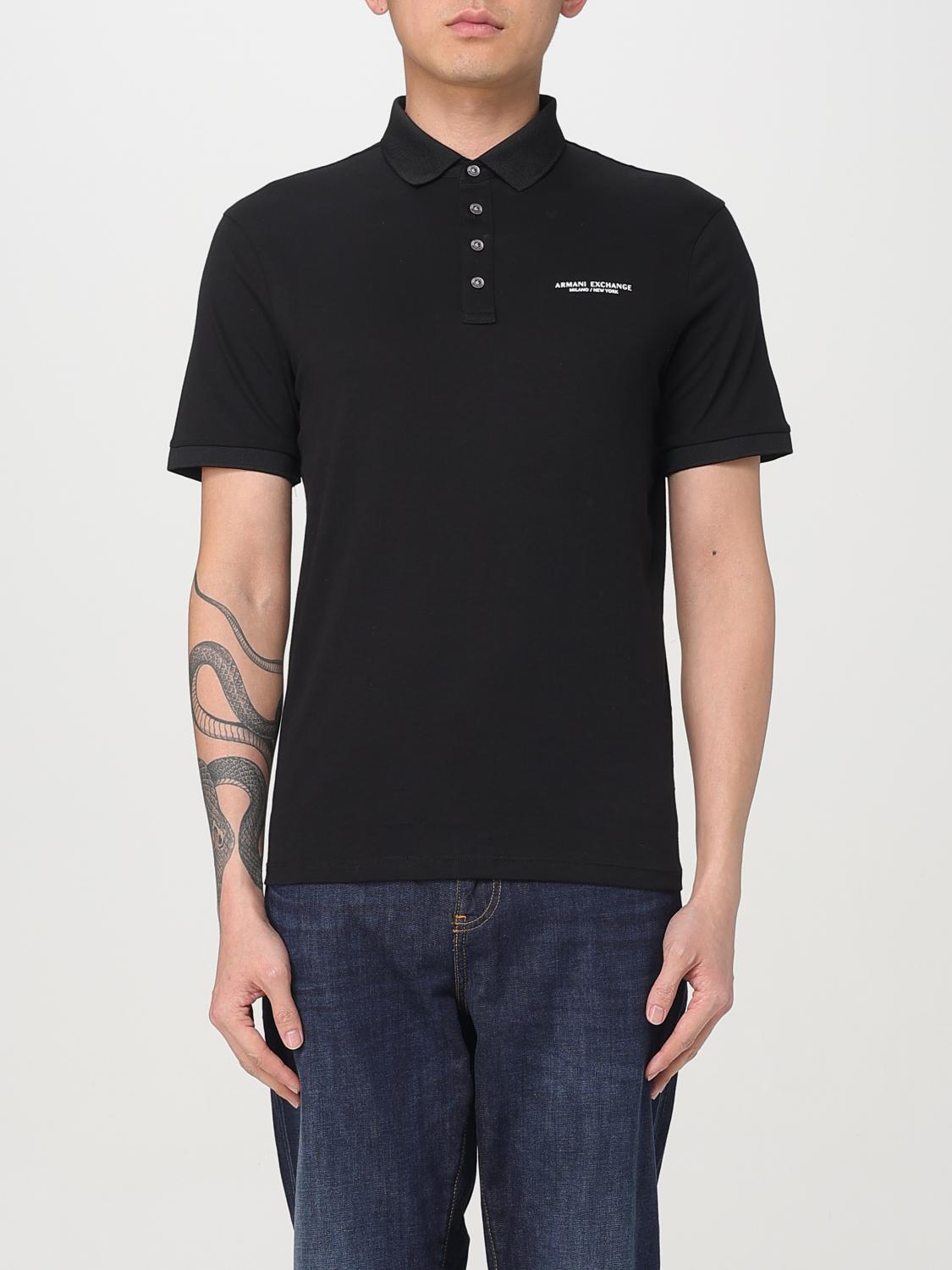 ARMANI EXCHANGE POLO SHIRT: Polo shirt men Armani Exchange, Black - Img 1