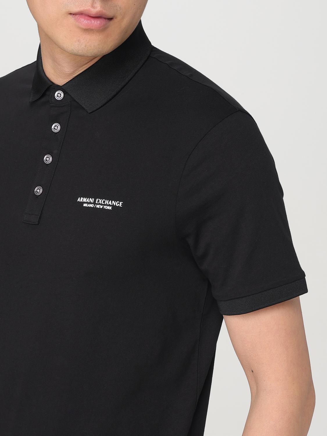 ARMANI EXCHANGE POLO SHIRT: Polo shirt men Armani Exchange, Black - Img 3