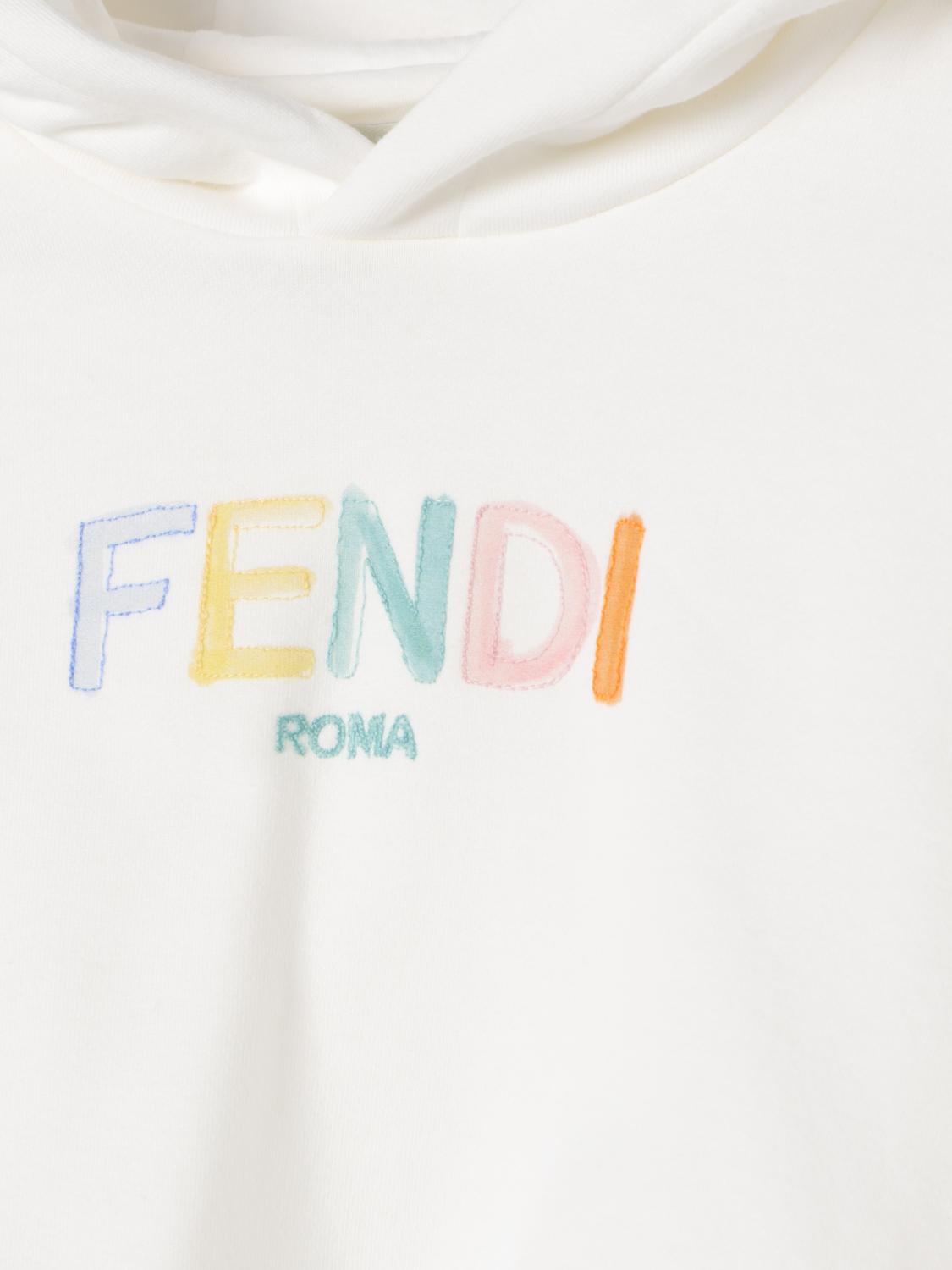 FENDI 스웨터: 스웨터 남아 Fendi, 화이트 - Img 3