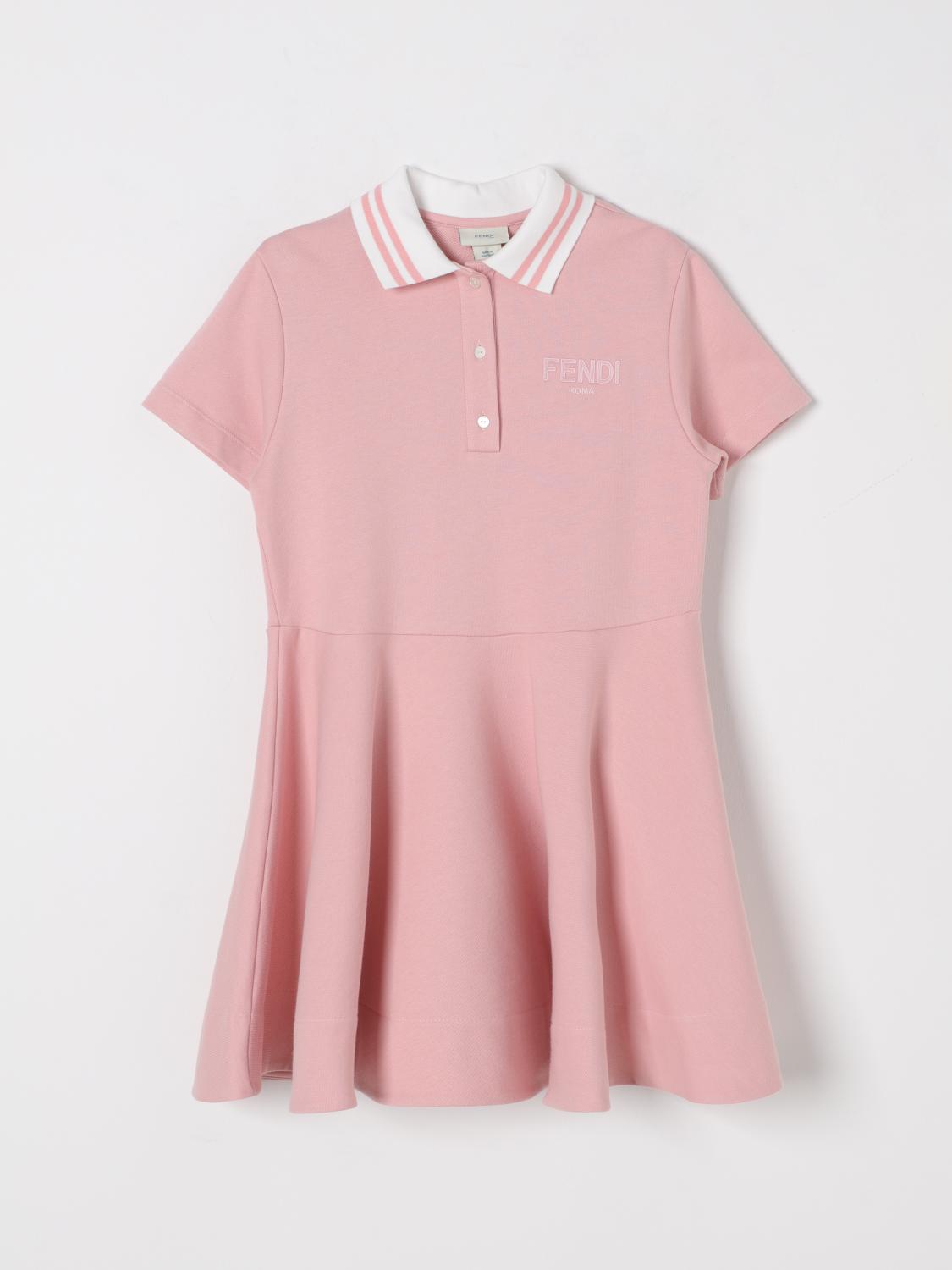 FENDI KLEID: Kleid kinder Fendi, Pink - Img 1