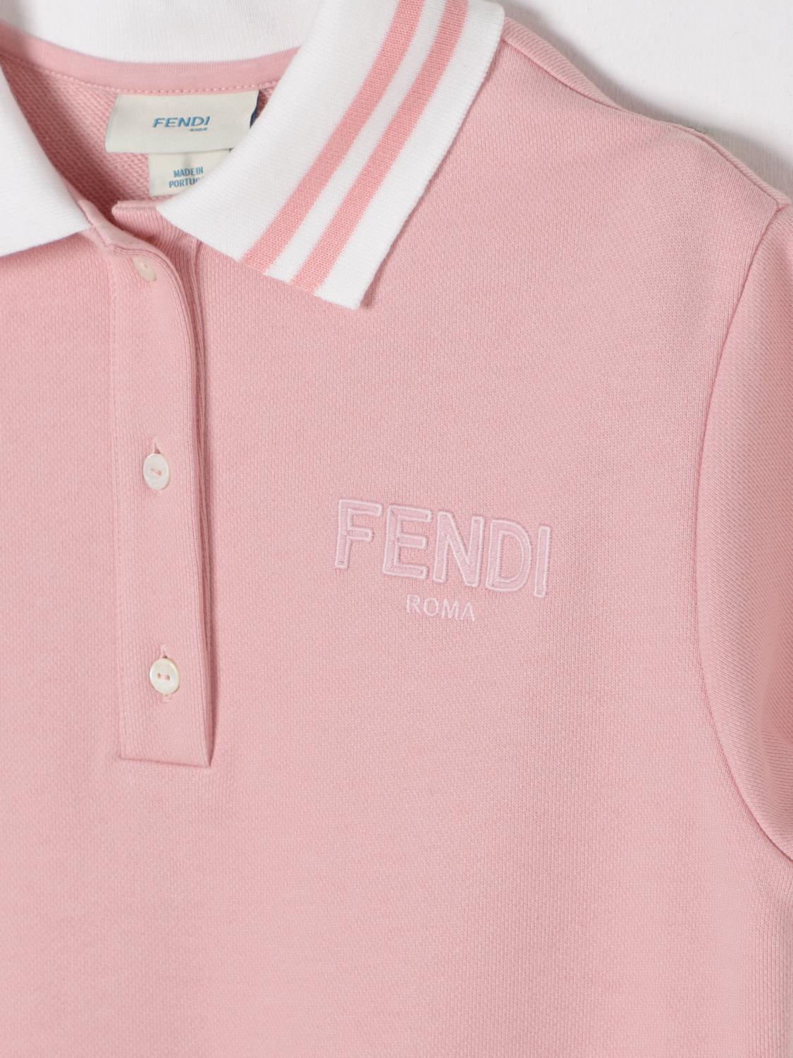 FENDI KLEID: Kleid kinder Fendi, Pink - Img 3