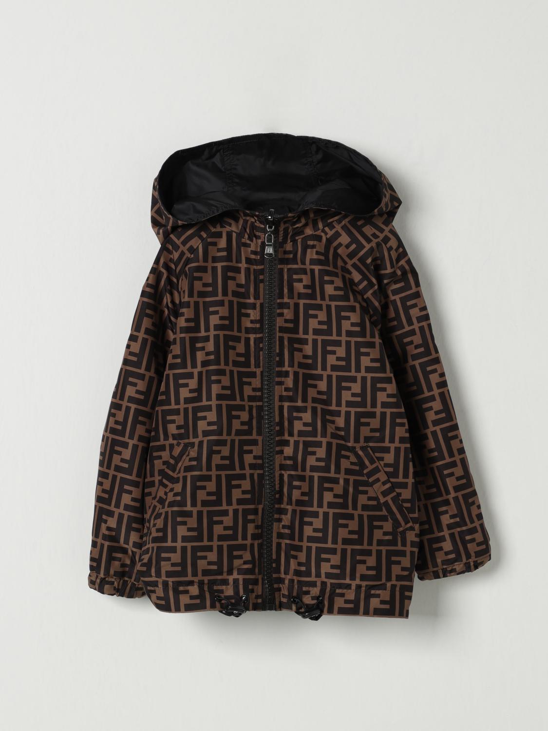 FENDI JACKET: Jacket kids Fendi, Black - Img 3