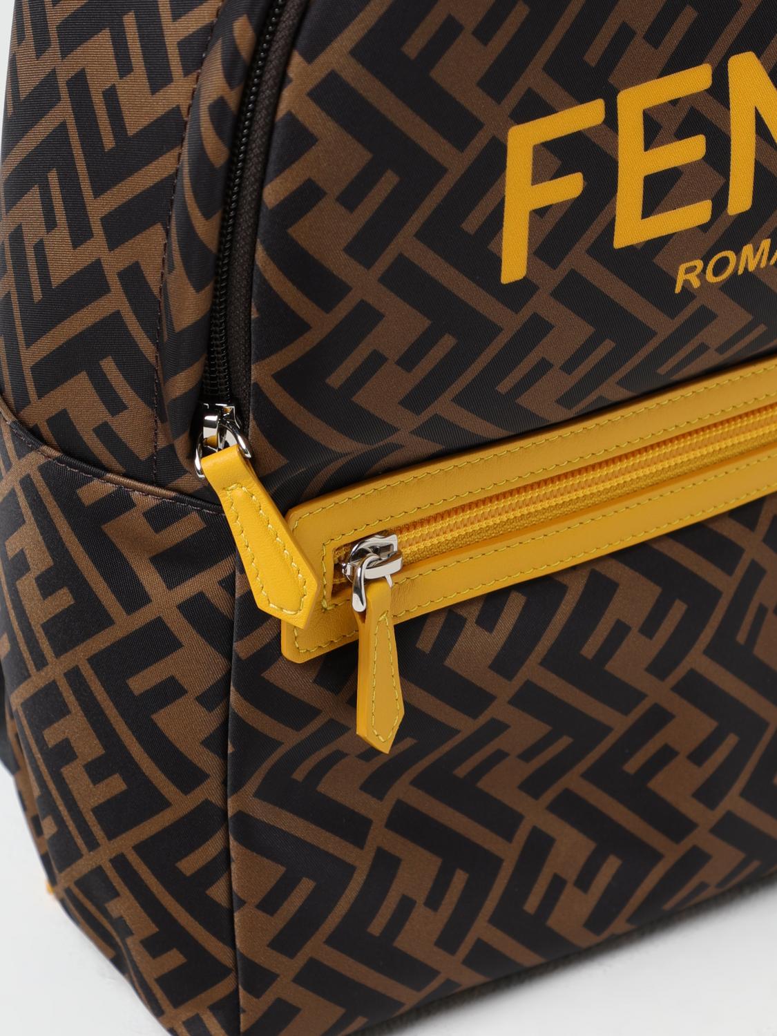 FENDI BORSA: Borsa bambino fendi, Tabacco - Img 3