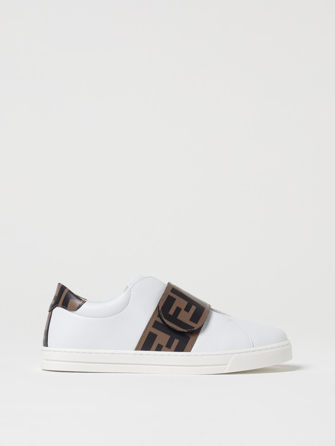 FENDI SNEAKERS: Sneakers kids Fendi, White - Img 1