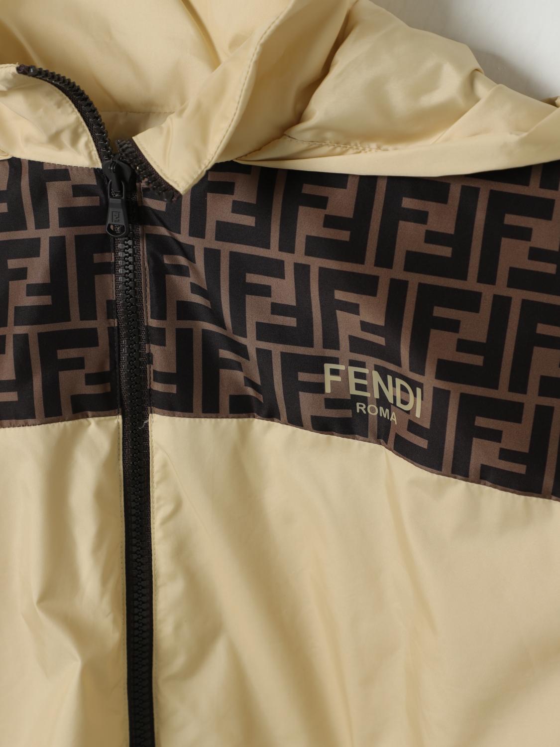 FENDI JACKET: Jacket kids Fendi, Beige - Img 3