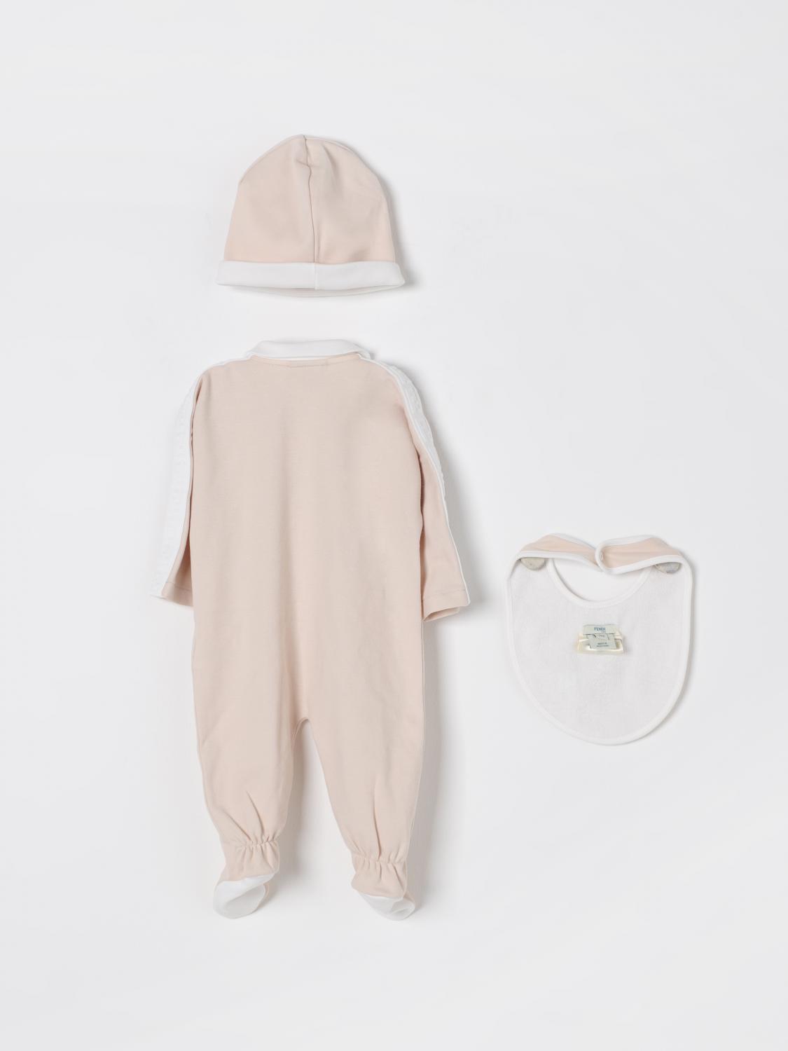 FENDI BABY-OVERALL: Baby-overall kinder Fendi, Beige - Img 2