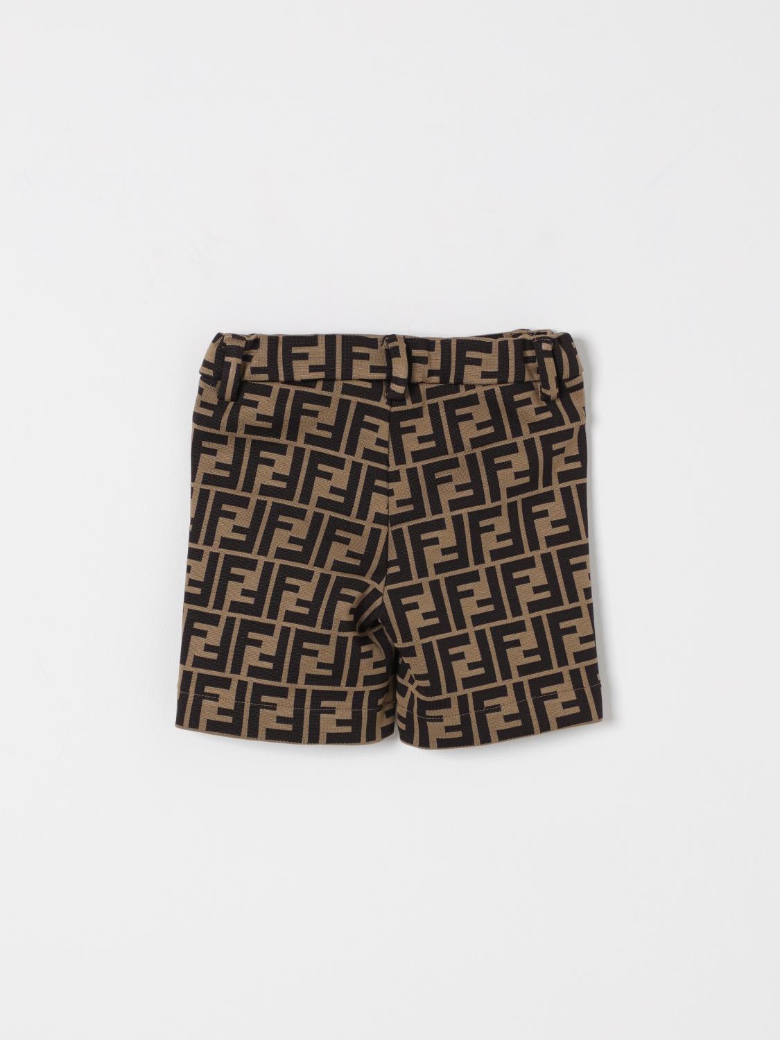 FENDI SHORTS: Shorts kids Fendi, Tobacco - Img 2