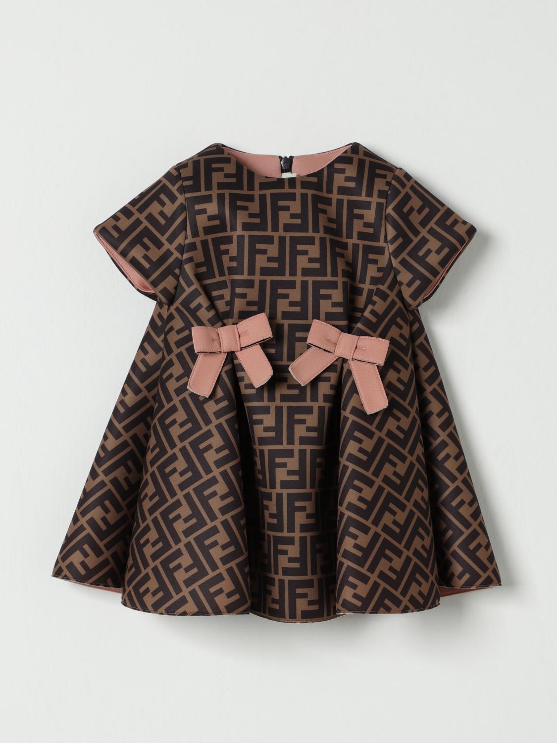 FENDI ROMPER: Romper kids Fendi, Tobacco - Img 1