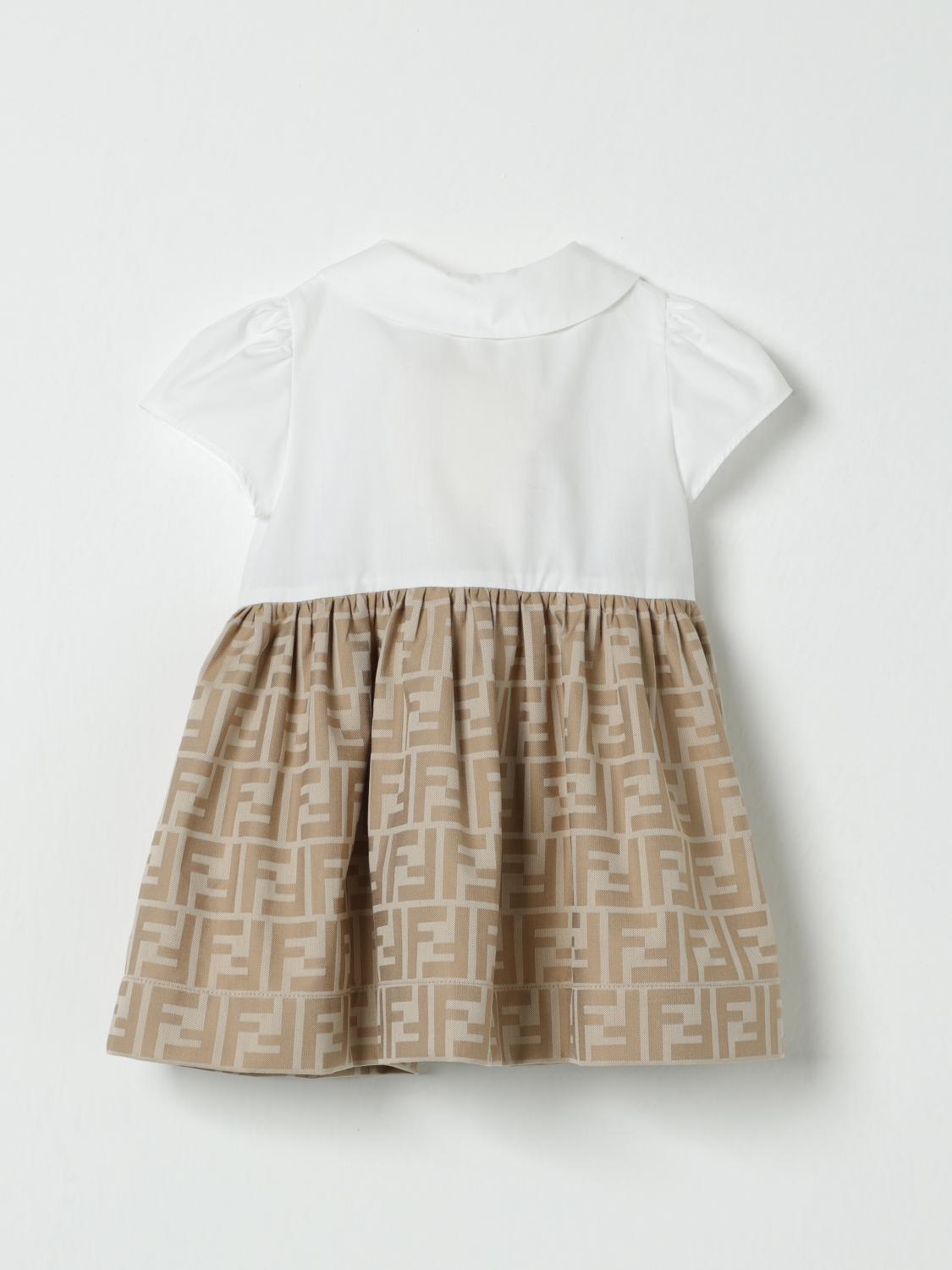 FENDI ROMPER: Romper kids Fendi, Beige - Img 2