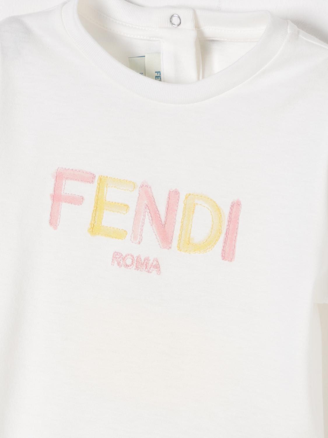 FENDI Tシャツ: Tシャツ ボーイ Fendi, ホワイト - Img 3