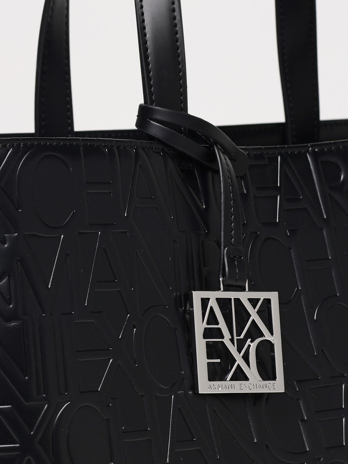 ARMANI EXCHANGE TOTE BAGS: Shoulder bag woman Armani Exchange, Black - Img 3