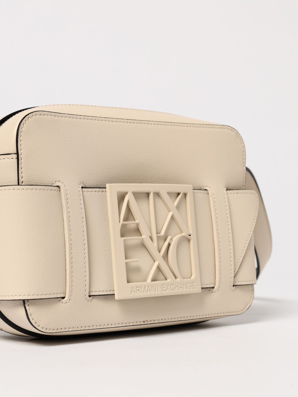 ARMANI EXCHANGE BORSA MINI: Borsa Armani Exchange in pelle sintetica , Panna - Img 3