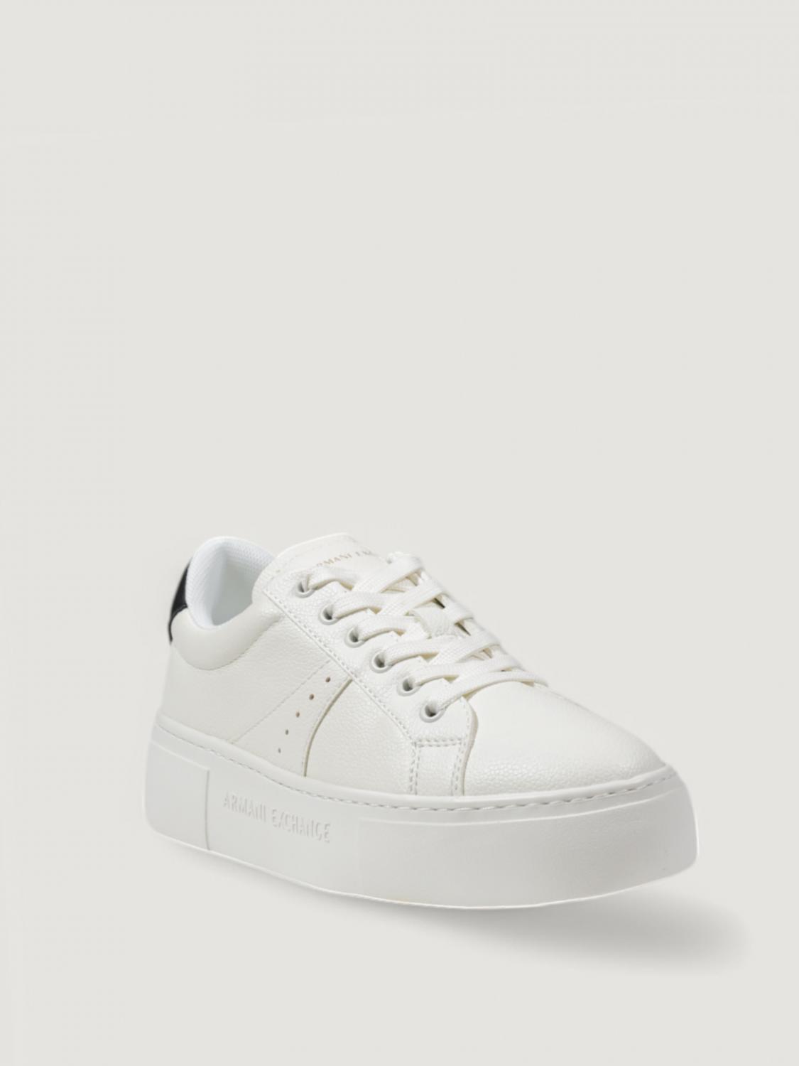ARMANI EXCHANGE SNEAKERS: Sneakers Armani Exchange in pelle sintetica , Nero - Img 2