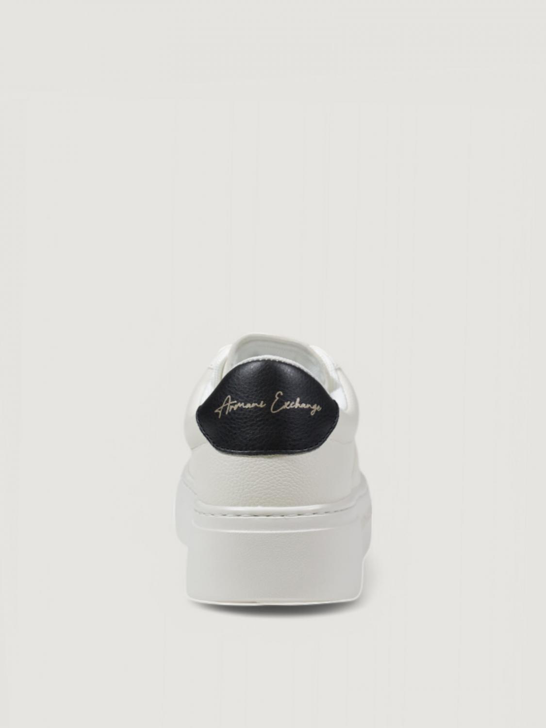 ARMANI EXCHANGE SNEAKERS: Sneakers Armani Exchange in pelle sintetica , Nero - Img 3