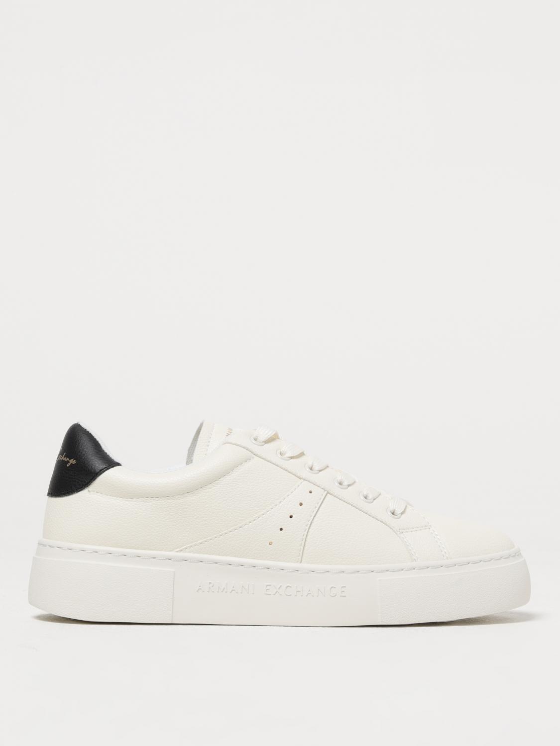 ARMANI EXCHANGE SNEAKERS: Sneakers Armani Exchange in pelle sintetica , Panna - Img 1