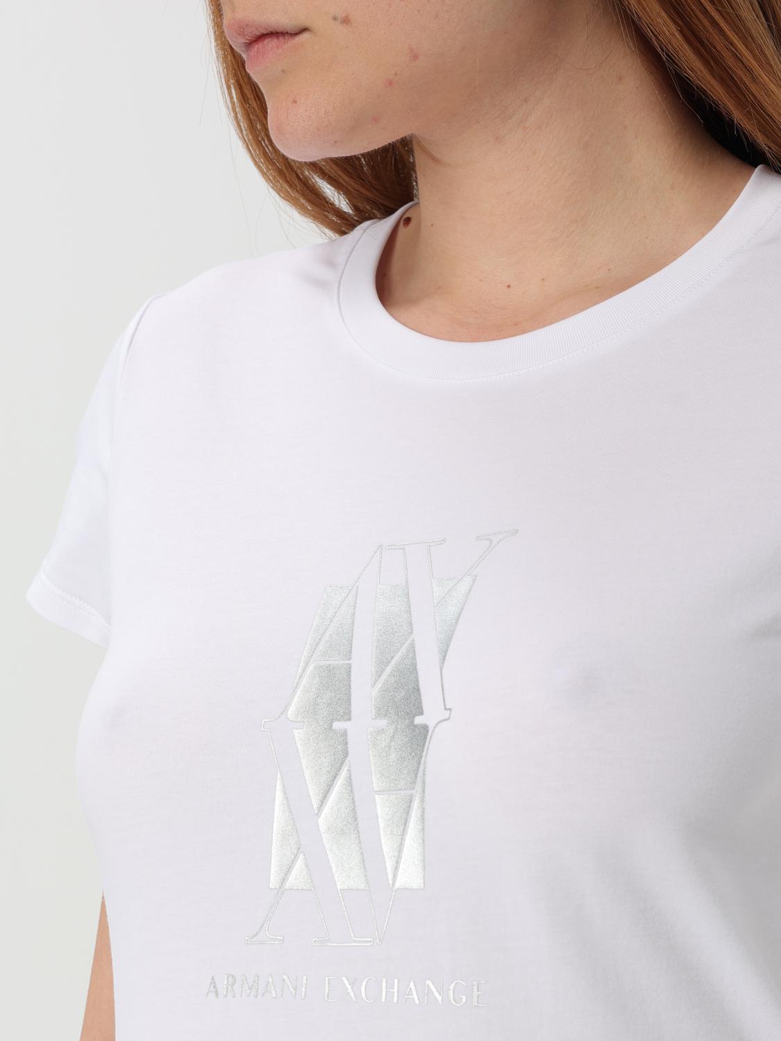 ARMANI EXCHANGE T-SHIRT: T-shirt woman Armani Exchange, White - Img 3