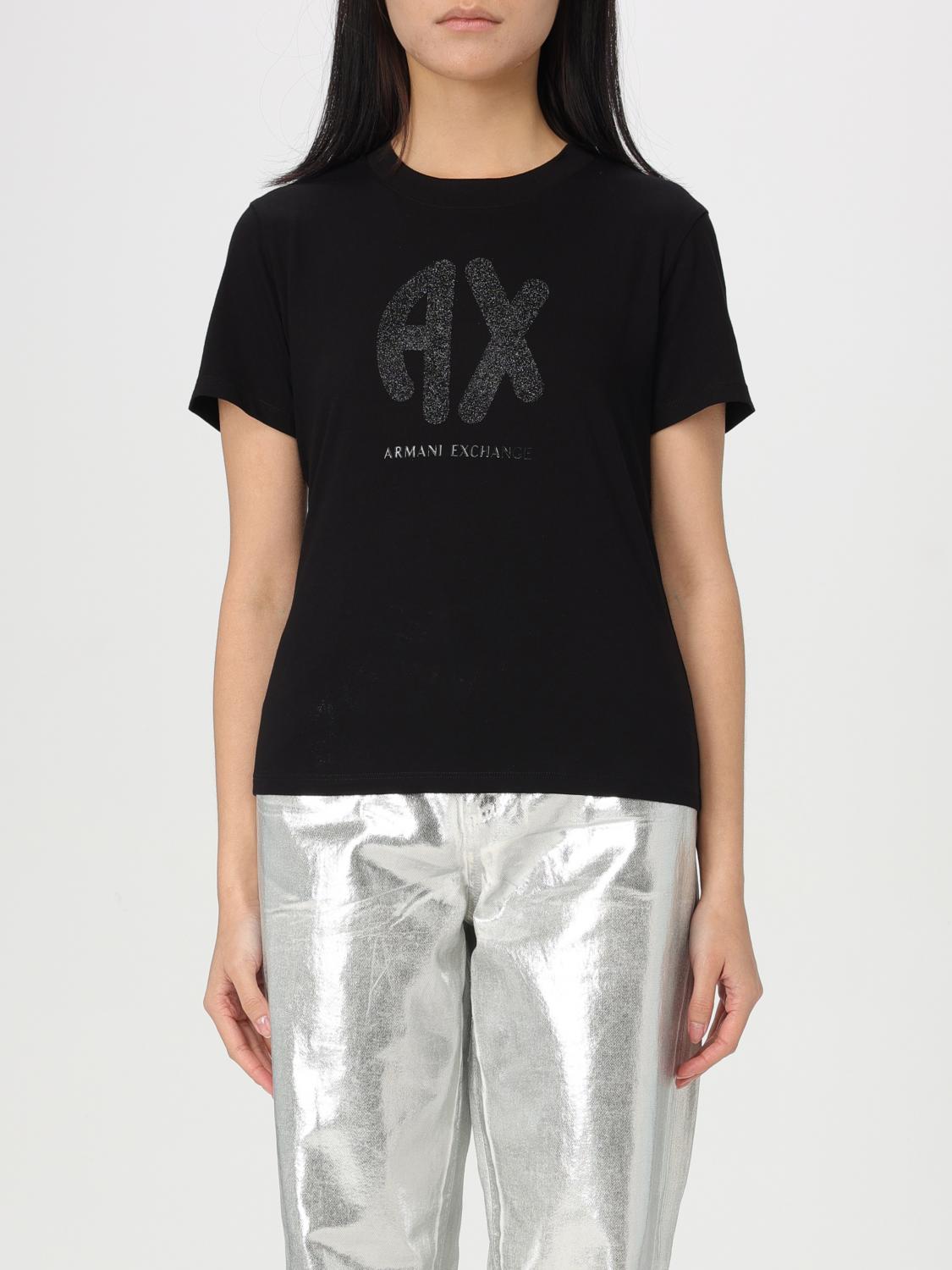 ARMANI EXCHANGE T-SHIRT: T-shirt woman Armani Exchange, Black - Img 1