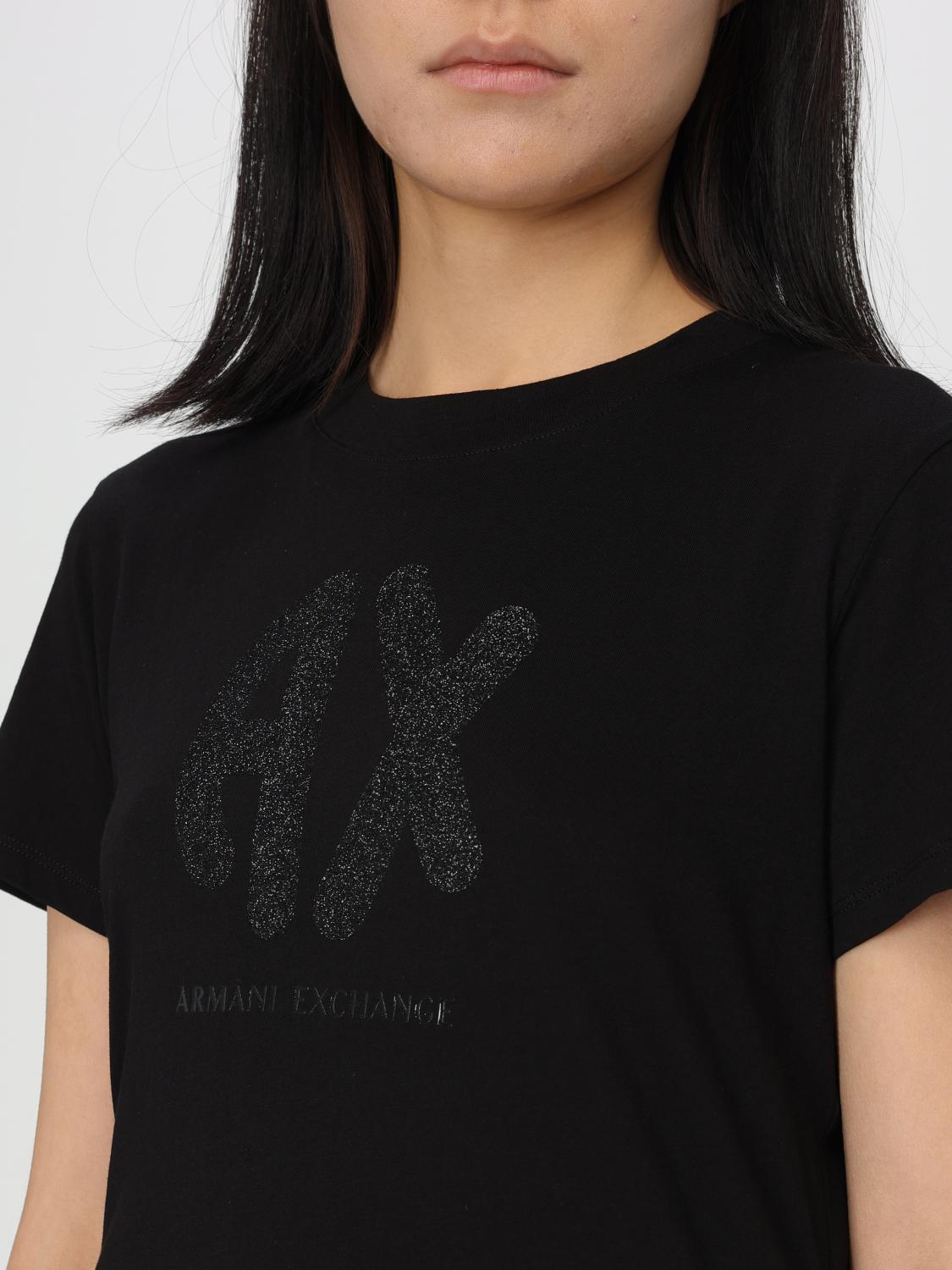 ARMANI EXCHANGE T-SHIRT: T-shirt woman Armani Exchange, Black - Img 3