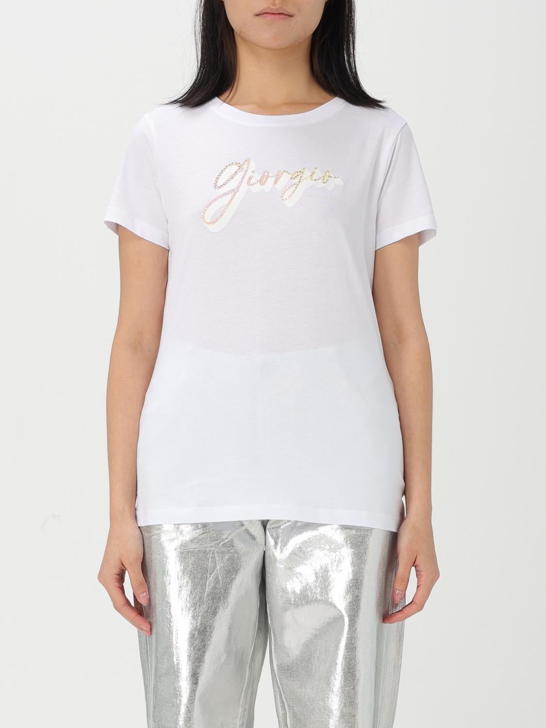 ARMANI EXCHANGE T-SHIRT: T-shirt woman Armani Exchange, White - Img 1