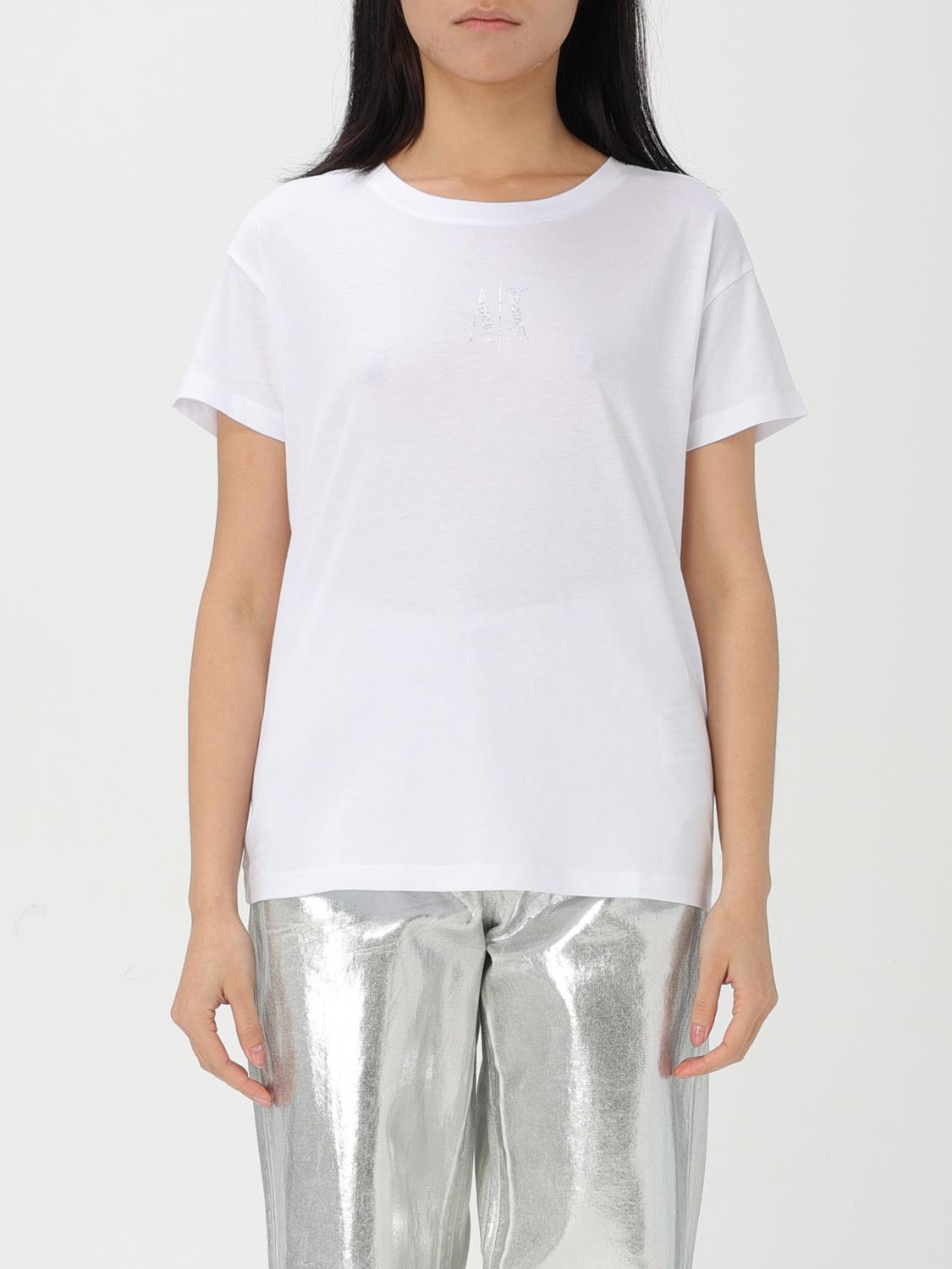 ARMANI EXCHANGE T-SHIRT: T-shirt woman Armani Exchange, White - Img 1