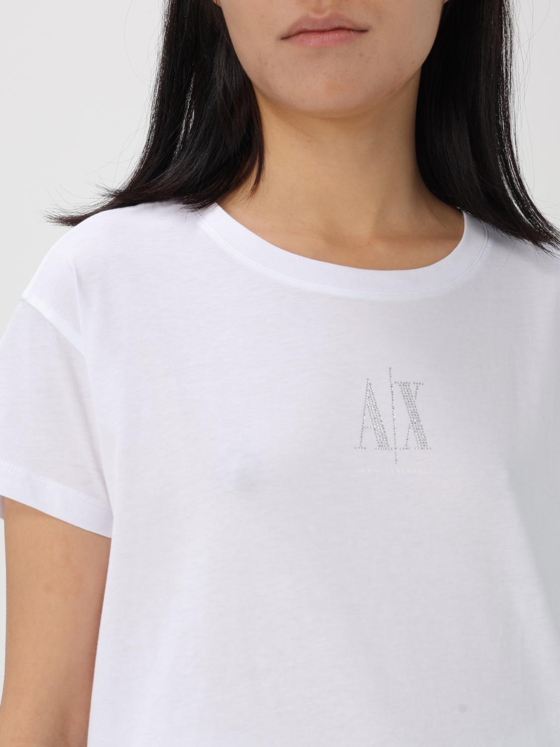 ARMANI EXCHANGE T-SHIRT: T-shirt woman Armani Exchange, White - Img 3