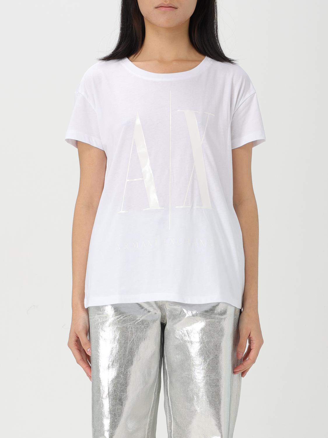 ARMANI EXCHANGE T-SHIRT: T-shirt woman Armani Exchange, White - Img 1