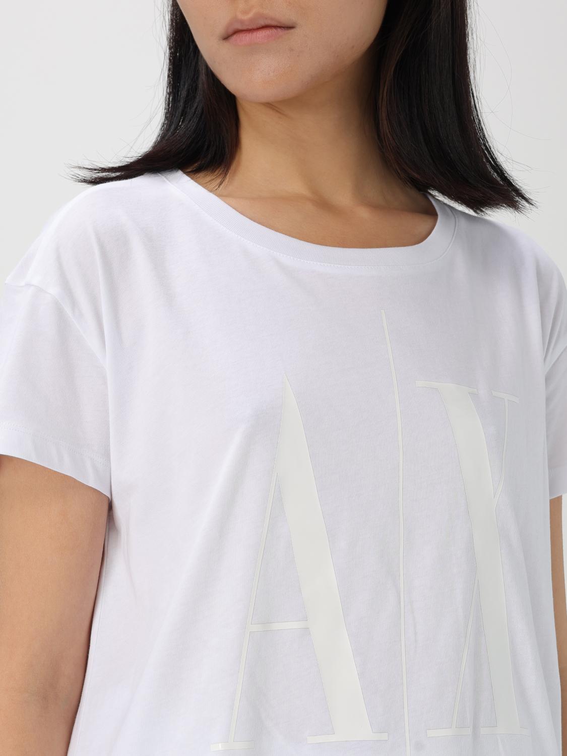 ARMANI EXCHANGE T-SHIRT: T-shirt woman Armani Exchange, White - Img 3