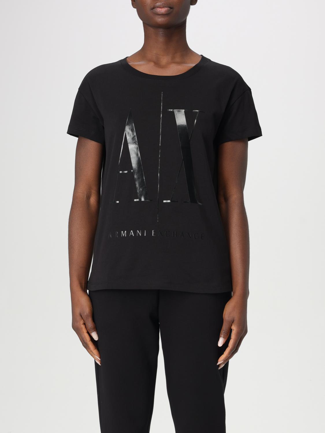 ARMANI EXCHANGE T-SHIRT: T-shirt woman Armani Exchange, Black - Img 1