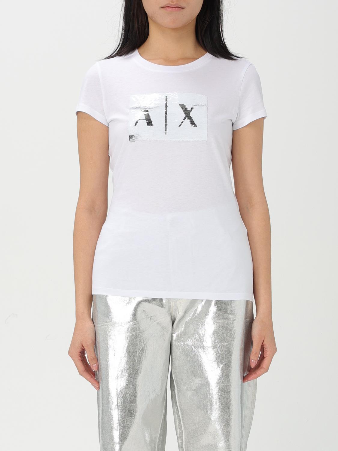 ARMANI EXCHANGE T-SHIRT: T-shirt woman Armani Exchange, White - Img 1