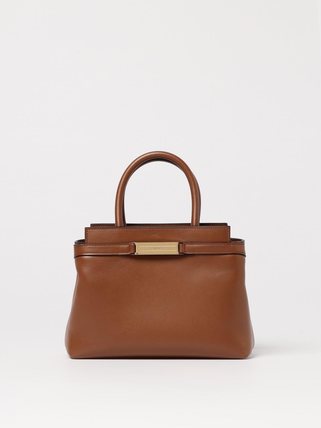 BALLY BORSA MINI: Borsa Deco Small Bally in pelle , Marrone - Img 1