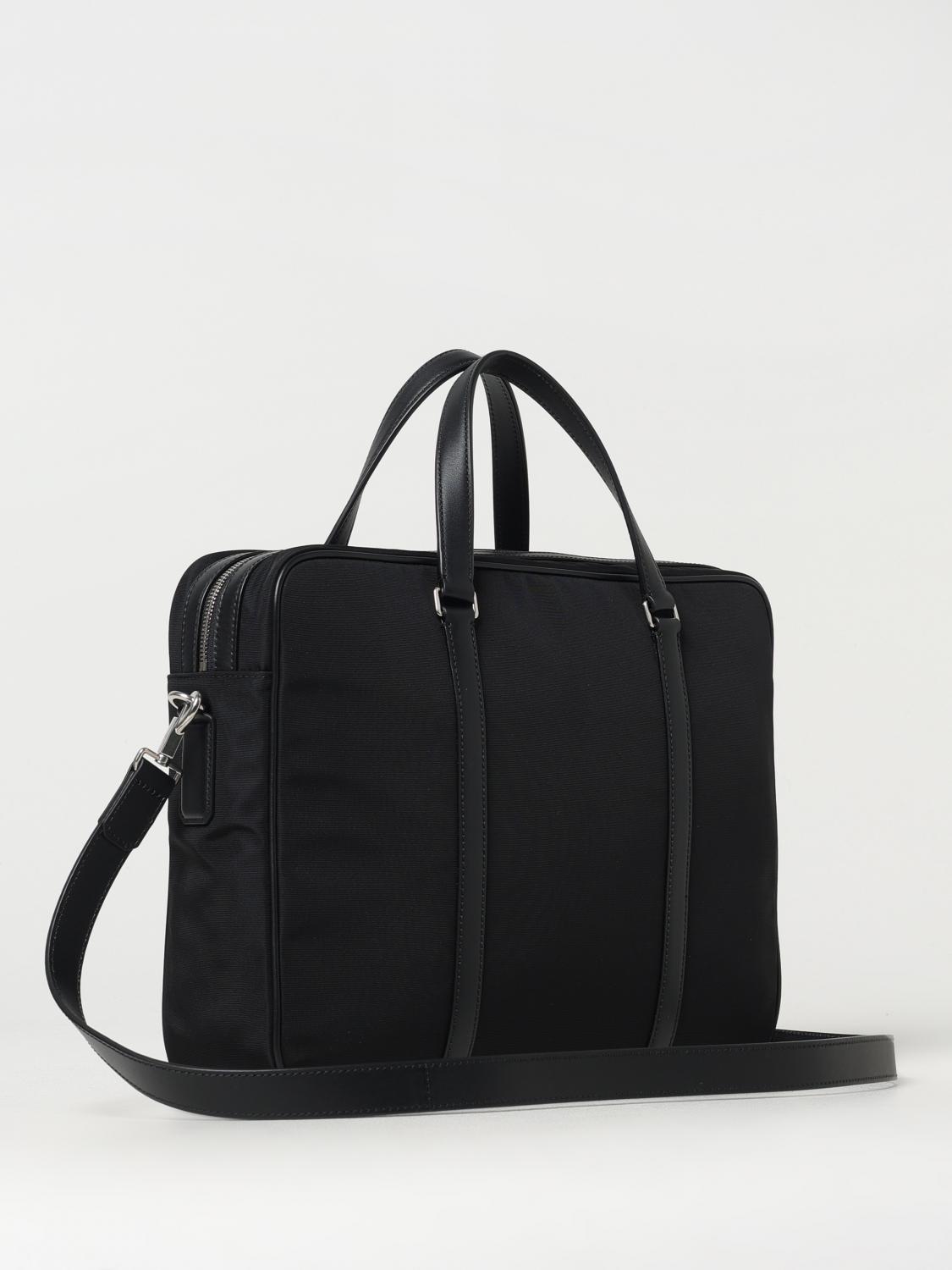 BALLY BORSA: Borsa da lavoro Bally in nylon riciclato e pelle , Nero - Img 2