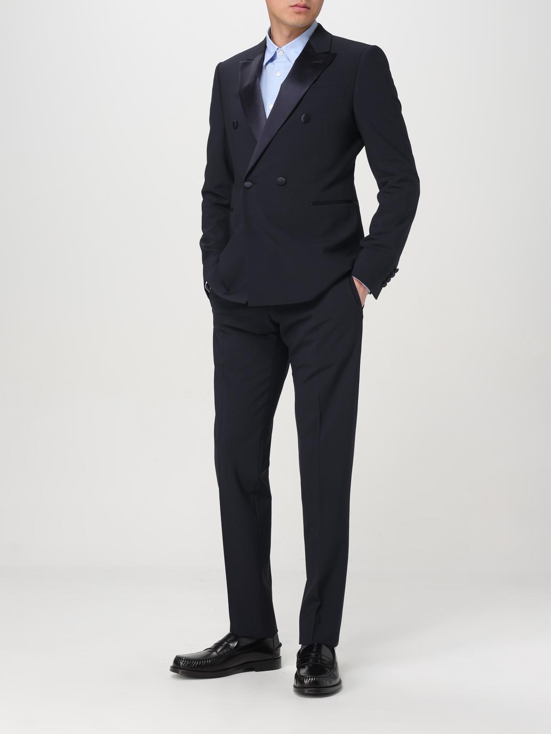 EMPORIO ARMANI COSTUME: Costume homme Emporio Armani, Bleu Marine - Img 2