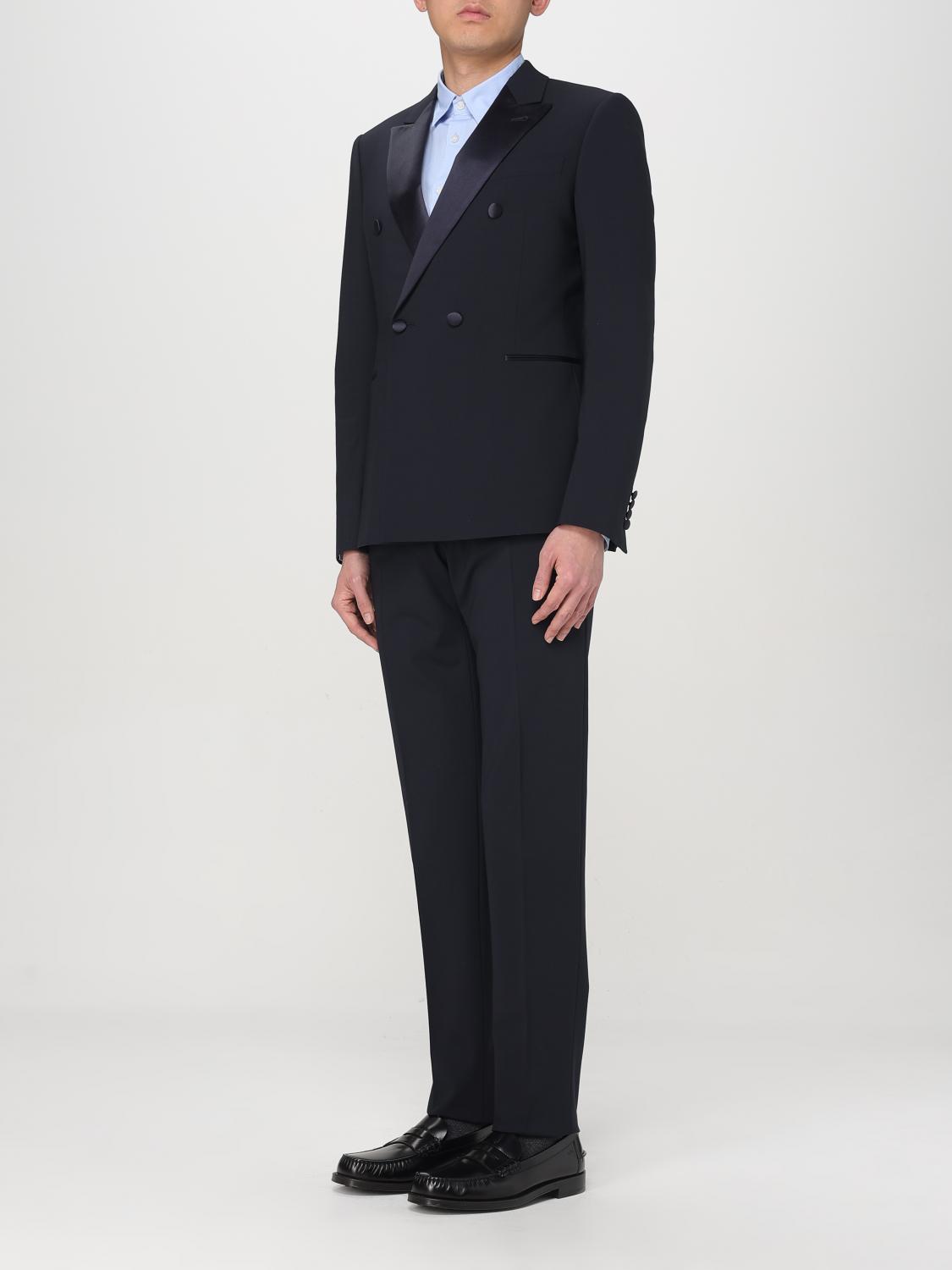 EMPORIO ARMANI COSTUME: Costume homme Emporio Armani, Bleu Marine - Img 4